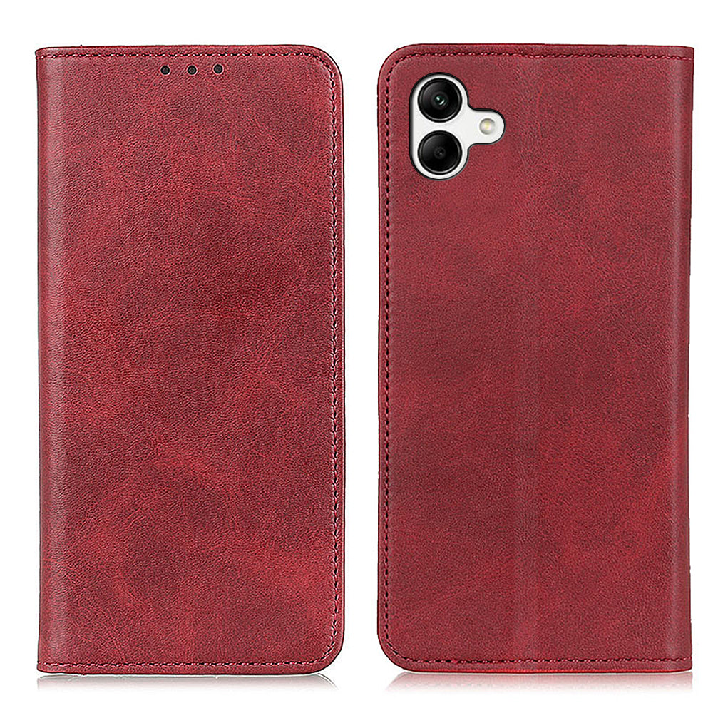 For Samsung Galaxy A05 4G Case Split Leather Cover Wallet Stand Cowhide Texture Phone Shell For Samsung Galaxy A05 4G Case Split Leather Cover Wallet Stand Cowhide Texture Phone Shell